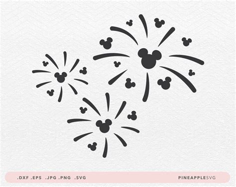 Disney Mickey Fireworks SVG | Fireworks svg, Disney fireworks, Disney silhouette