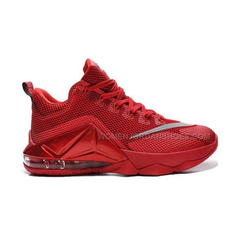 Buy Cheap Nike Lebron 12 2015 Low All Red Mens Shoes, Price: $109.00 - Women Jordan Shoes ...