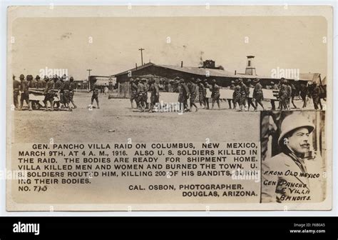 Gen. Pancho Villa Raid on Columbus, New Mexico, March 9th, at 4 A.M., 1916 Stock Photo - Alamy
