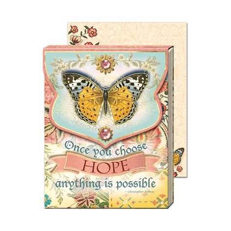 Inspirational Hope Butterfly Pocket Notepad - Punch Studio