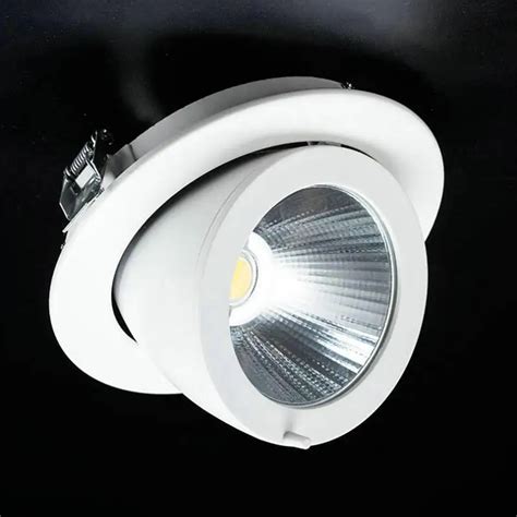 360 degree rotation 15W COB LED Downlight dimmable recessed ceiling ...