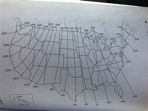 Magnetic declination in USA 2015 : r/MapPorn