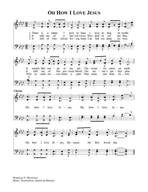 Oh How I Love Jesus | Christian song lyrics, Gospel song lyrics, Bible songs