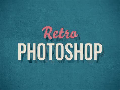 Free Retro Photoshop Text Effect on Behance