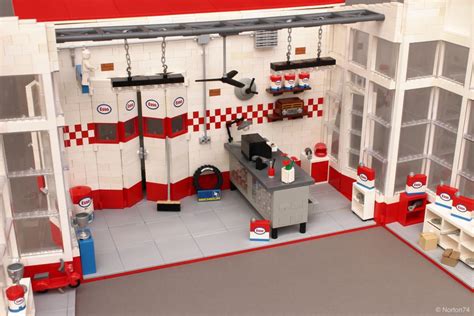 A Modernist Gas Station Made From Lego Is Fit For Any Shelf - Petrolicious