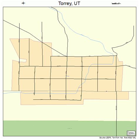 Torrey Utah Street Map 4977010