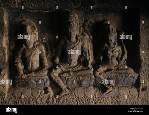 Ellora cave temples Stock Photo - Alamy