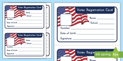 Voter Registration Card (Teacher-Made)