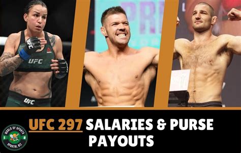 UFC 297 Salaries & Purse Payouts - Fighters Promotional Bonuses