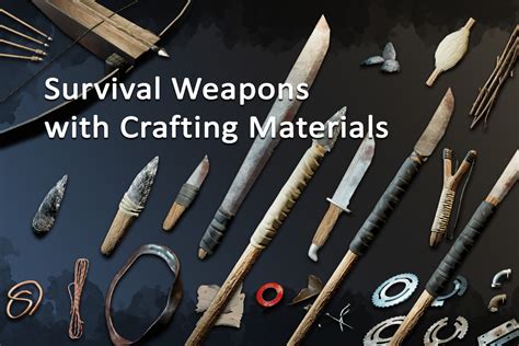 Survival Weapons with Crafting Materials | 3D Weapons | Unity Asset Store