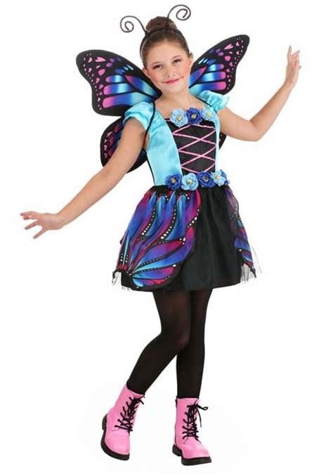 Kid's Vibrant Butterfly Costume