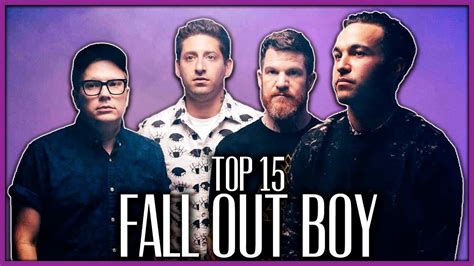 TOP 15 FAVORITE FALL OUT BOY SONGS - YouTube