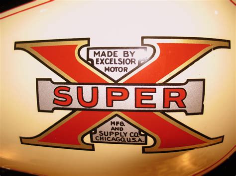 Excelsior Super X tank logo | Art of the Motorcyle, Memphis,… | Flickr
