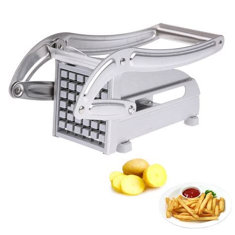 Stainless Steel French Fries Cutters Potato Chips Strip Cutting Machine Maker Slicer Chopper ...