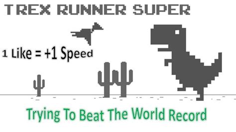 Playing Chrome Dinosaur game FOR #1 YEAR (World Record) | World records ...