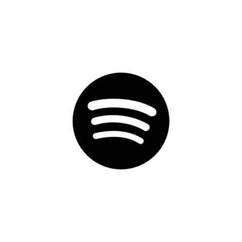 Black and White Spotify Logo