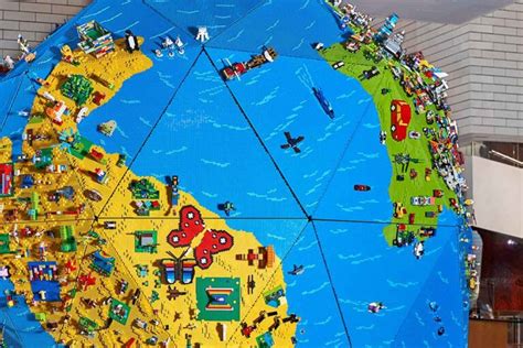 Giant LEGO Globe Is Covered With Creations By Over 430 Children From 30 Countries