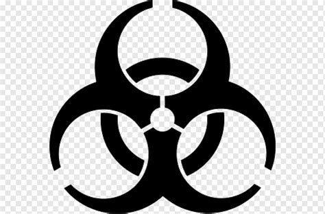 Toxic, Biological hazard Symbol, Biohazard Symbol, monochrome, sticker ...