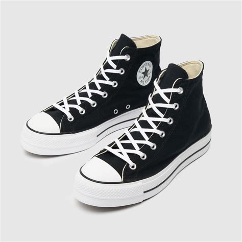 Mens Black & White Converse All Star Lift Trainers | schuh