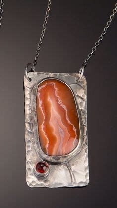 Lake+Superior+Agate+and+Garnet+Necklace.,+$249.00 Silver Pendants ...