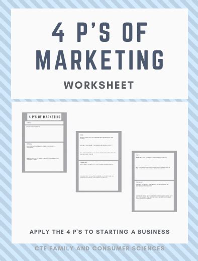 Marketing Worksheets For Highschool Students