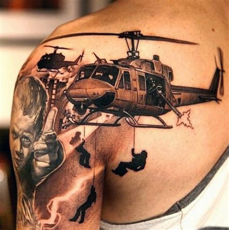 100 Military Tattoos For Men - Memorial War Solider Designs