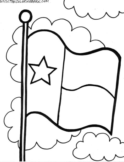 Color or Paint the Flag | Flag coloring pages, Coloring pages, Texas symbols