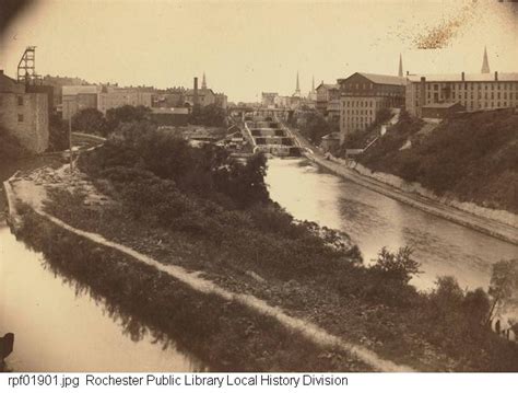 Photograph, Erie Canal locks at Lockport, NY - Rochester Voices