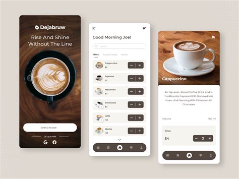 Coffee Ordering App by luna design on Dribbble