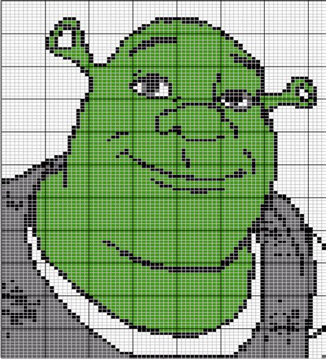 Shrek bead pattern | Disney cross stitch, Stitch cartoon, Cross stitch ...