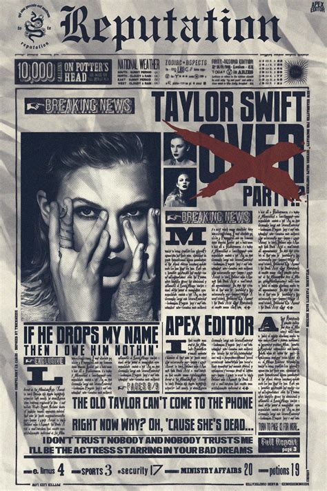 Taylor Swift Reputation Poster Room A4 Poster Room Po - vrogue.co
