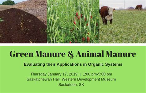 "Green Manure & Animal Manure" Production Workshop - SaskOrganics