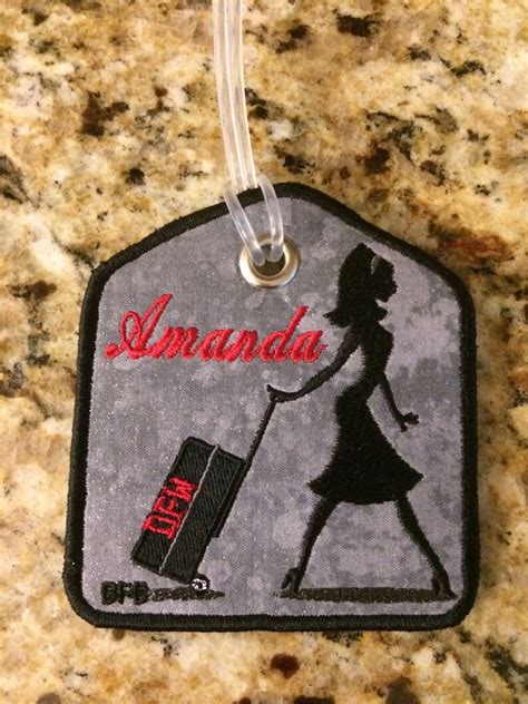 Flight Attendant Luggage Tags Personalized | Etsy