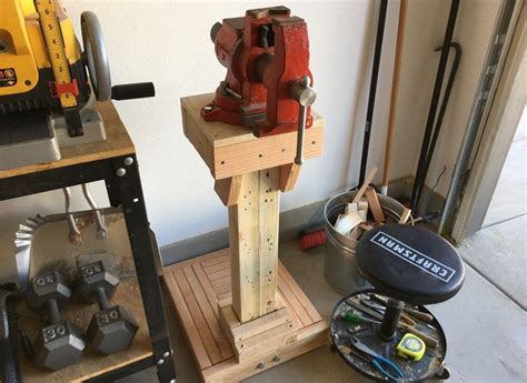 vise stand wood - Google Search | Woodworking, Vise stand, Diy table top