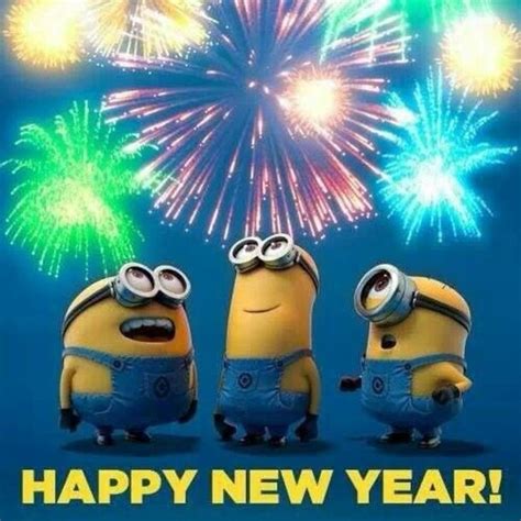 10 Happy New Year Minion Quotes | Happy new year minions, Minions, Minions funny