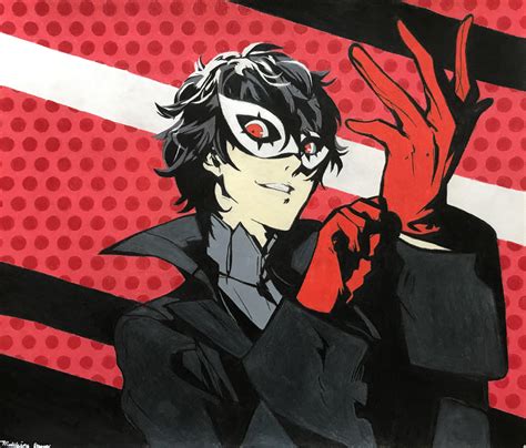First time drawing fan art - Joker, in colored pencils : r/Persona5
