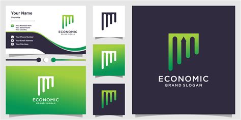 Economic logo with creative abstract element design Premium Vector 8576254 Vector Art at Vecteezy