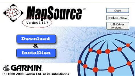 Download and Installation GARMIN GPS Software | Map Source - YouTube