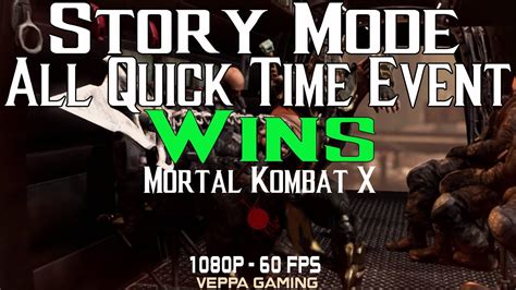 MKX - Story Mode: All Quick Time Event Wins - YouTube