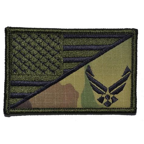 U.S. Air Force Emblem USA Flag - 2.25x3.5 Patch