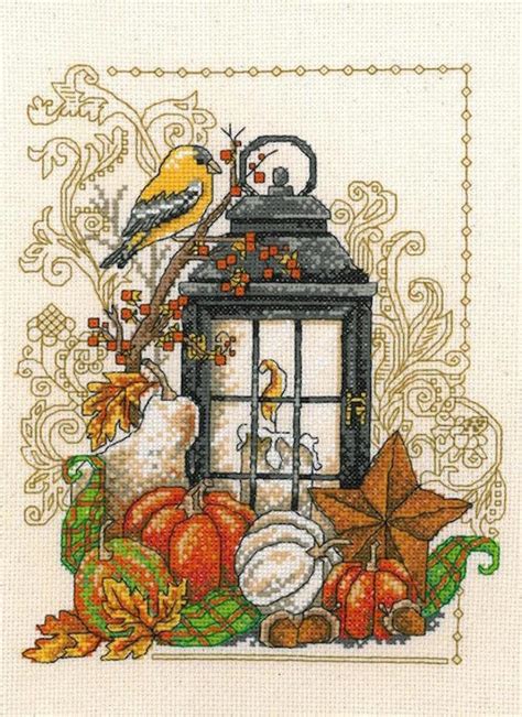 Cross Stitch Kit HARVEST LIGHT Fall Autumn Cross Stitch