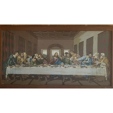 Vintage DA VINCI the Last Supper Paint by Number Framed - Etsy