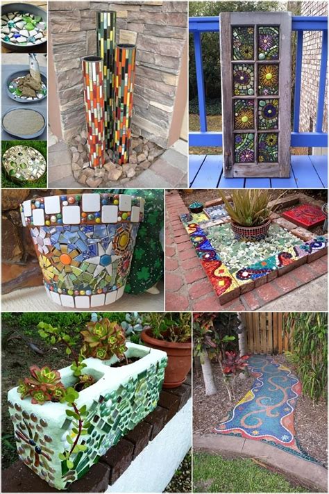 12 DIY Mosaic Garden Decor Projects