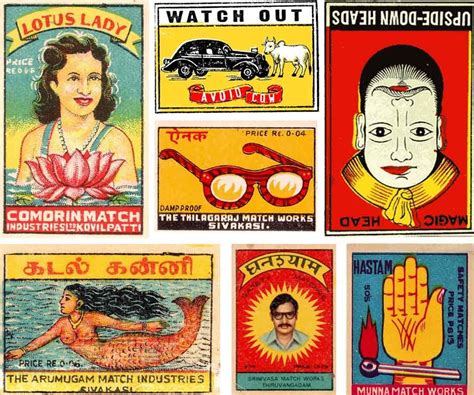 Indian matchbox - Inspiration for Valérie Barkowski | Matchbox art, Vintage graphic design ...