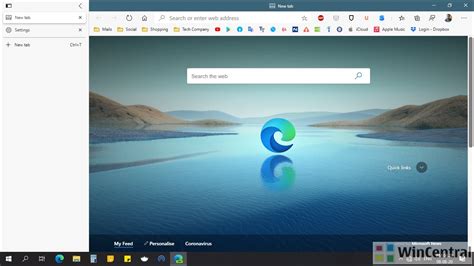 Microsoft Edge New Tab Extension