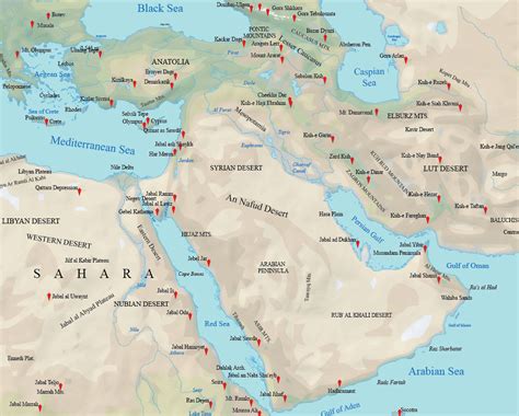 Map Collection of the Middle East - GIS Geography