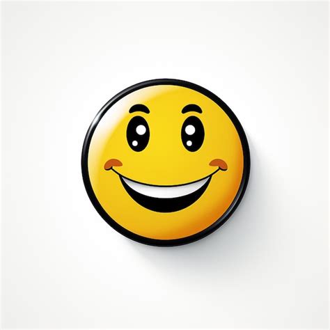 Premium AI Image | smile icon on a plain white background