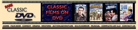 Classic Films on DVD - Rare Classic DVDs - Site Map