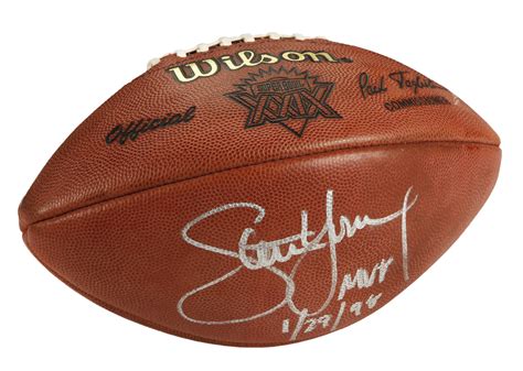 Lot Detail - Steve Young Signed Super Bowl XXIX Game Used Football with ...