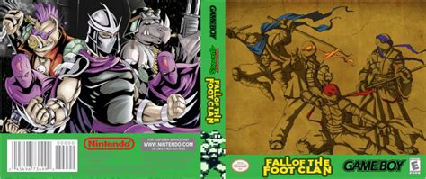 TMNT Fall of the Foot Clan Game Boy Box Art Cover by romevi